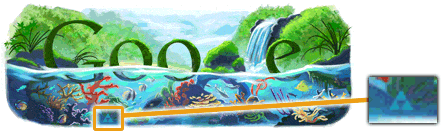 earthday1 Google e a Conspiração dos Doodles Triforce