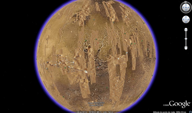 marteearth5 Google Earth 5: Explore também o planeta Marte!