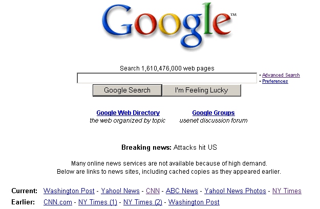 google news 2001